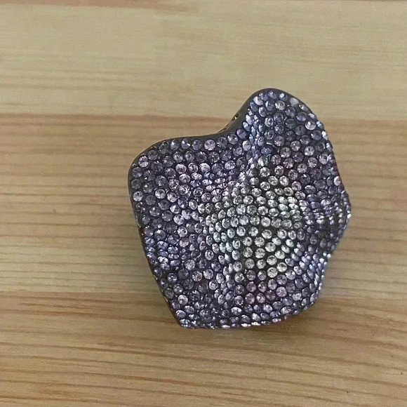 Joan Boyce Crystal Abstract Statement Fashion Ring - Picture 2 of 9